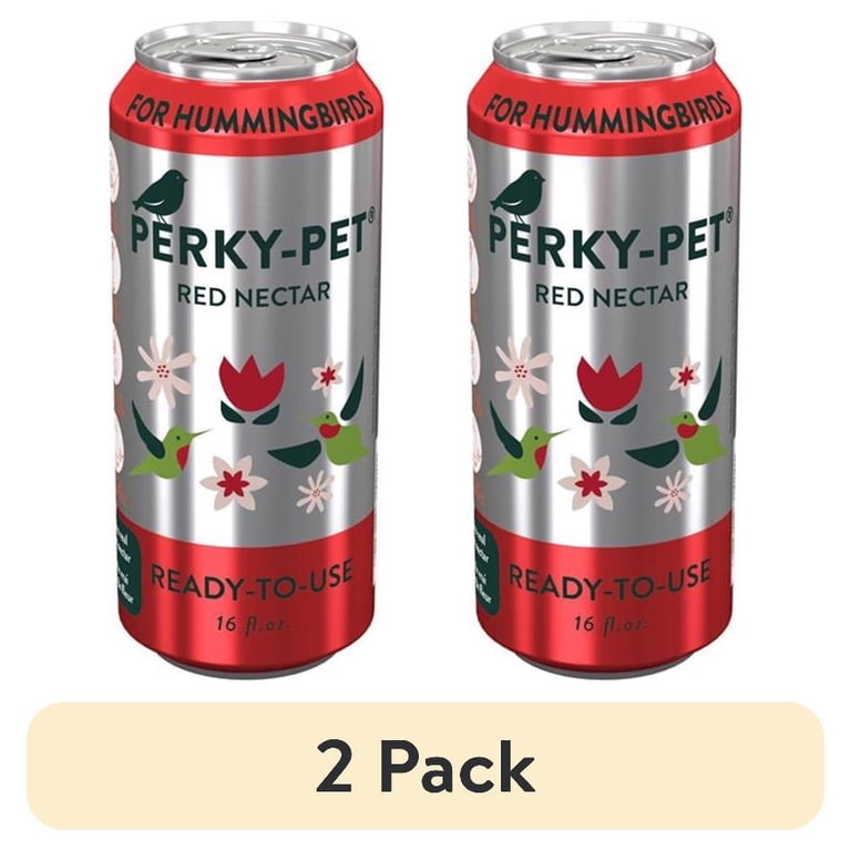 2 pack) Perky-Pet Ready-to-Use Red Hummingbird Nectar Can, 16 fl