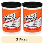 2 pack Permatex Fast Orange Hand Cleaner Wipes, 72-Count Container Clean Scent - 25053