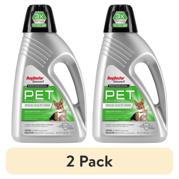 (2 pack) Rug Doctor by BISSELL Pet Carpet Cleaner 48oz