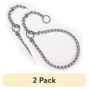 (2 pack) Pet Champion Chain Training Dog Collar, Large, 1.0 CT