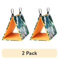 thumbnail image 1 of (2 pack) Pet Champion Cozy Fleece Bungalow for Small to Medium Birds, Floral Pattern 1Ct, 1 of 9