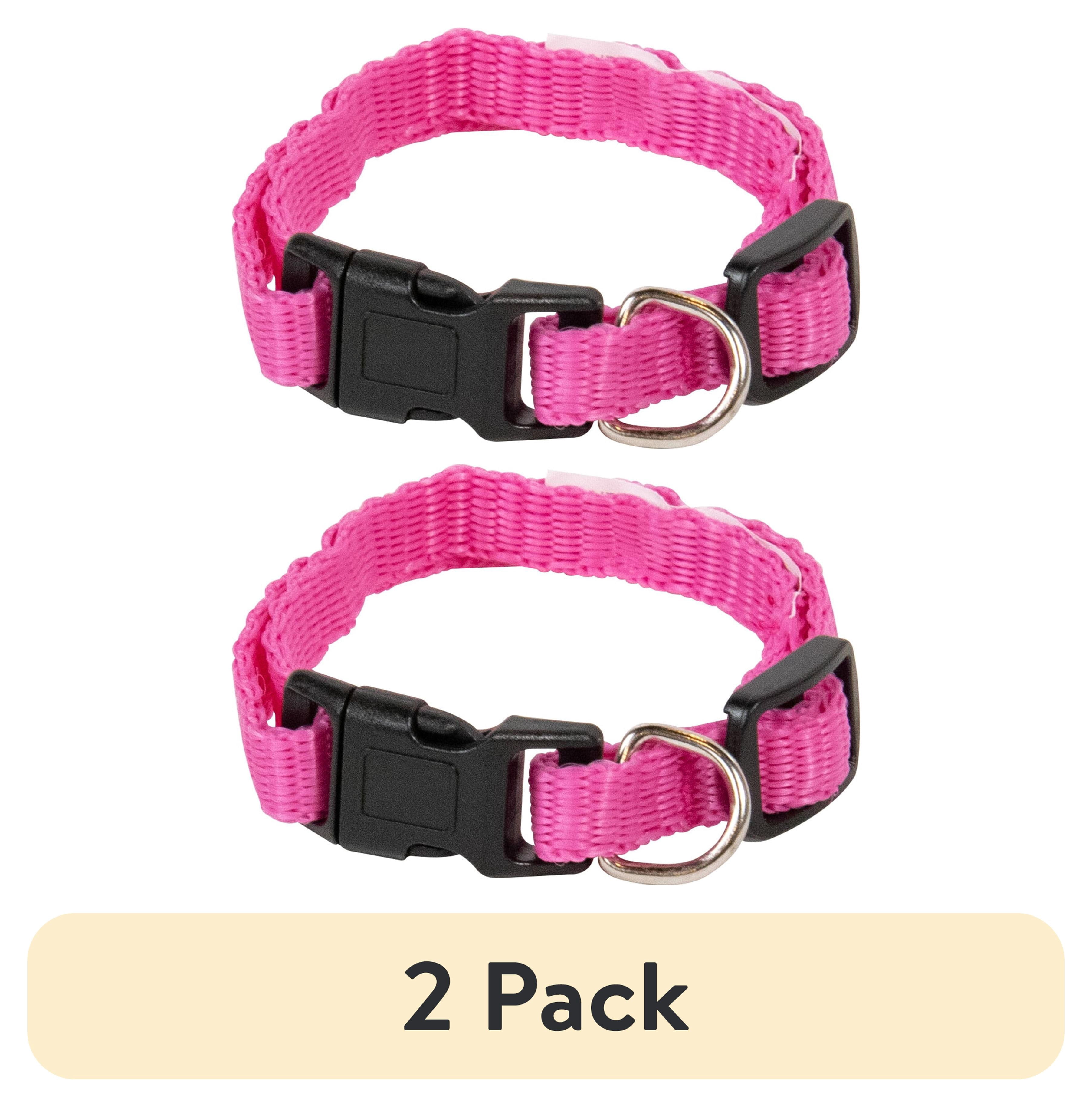 (2 pack) Pet Champion Dog Collar Small Pink, 1.0 CT