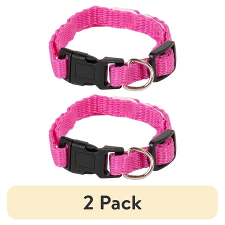 (2 pack) Pet Champion Dog Collar Small Pink, 1.0 CT