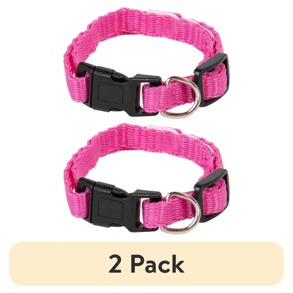 (2 pack) Pet Champion Dog Collar Small Pink, 1.0 CT