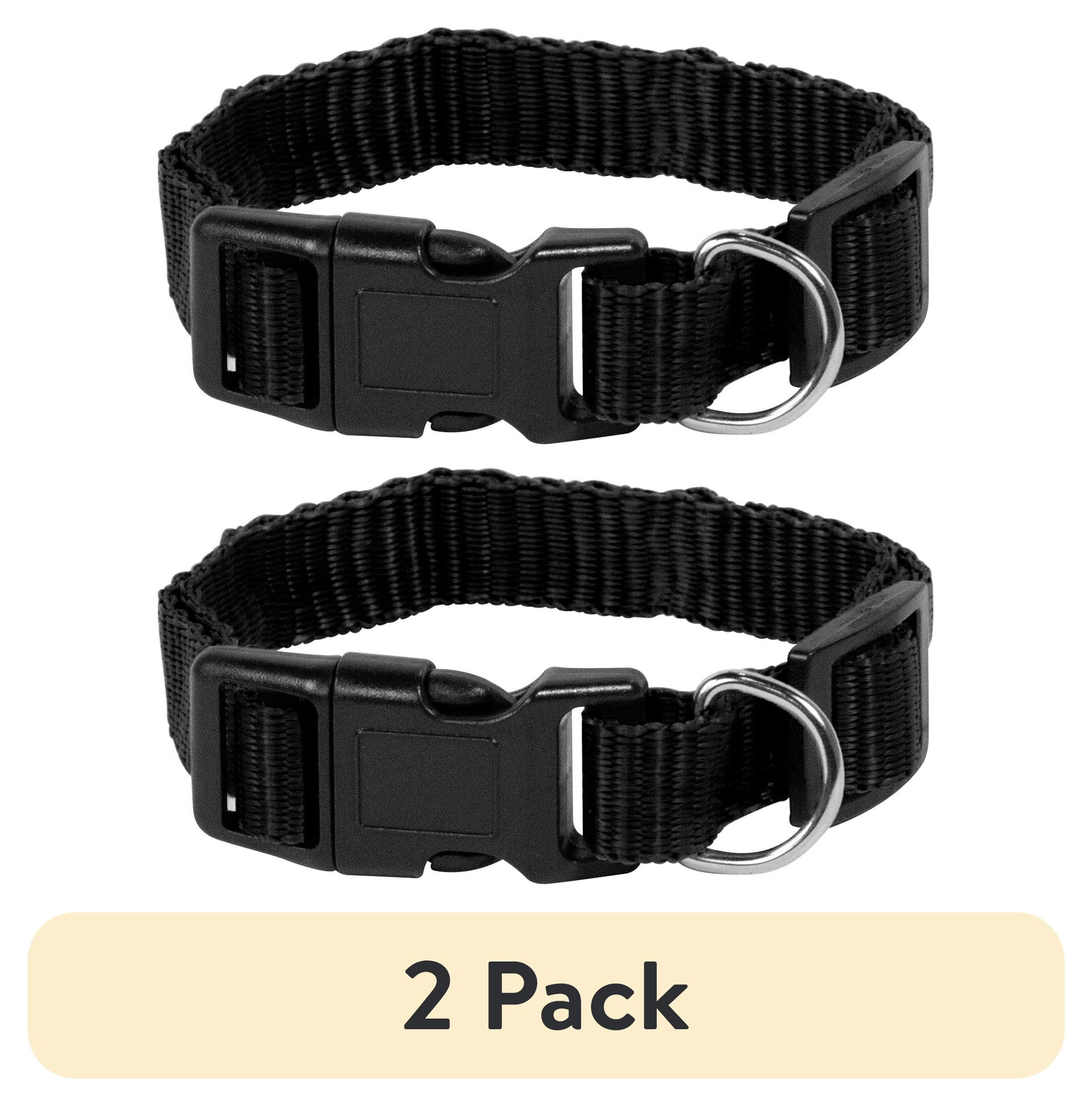 (2 pack) Pet Champion Medium Black Collar for Dogs