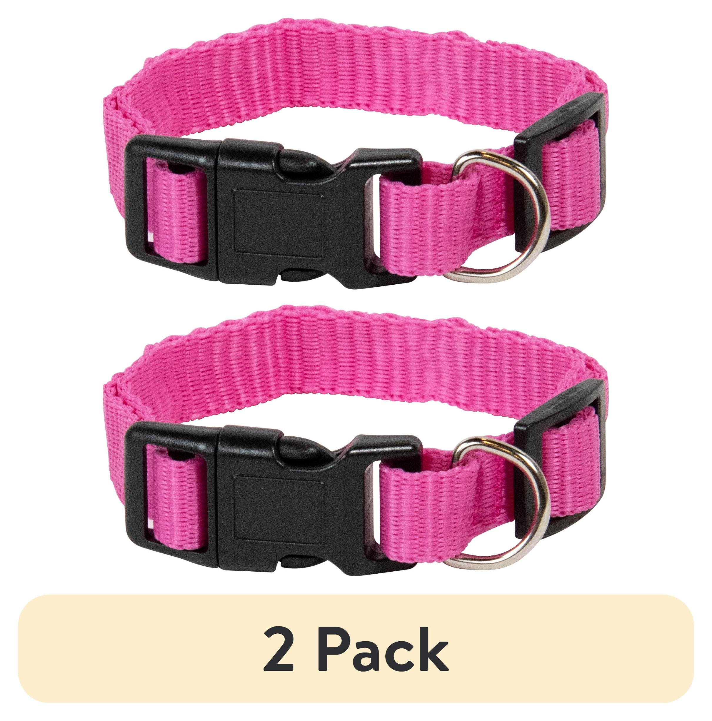 (2 pack) Pet Champion Medium Pink Collar for Dogs