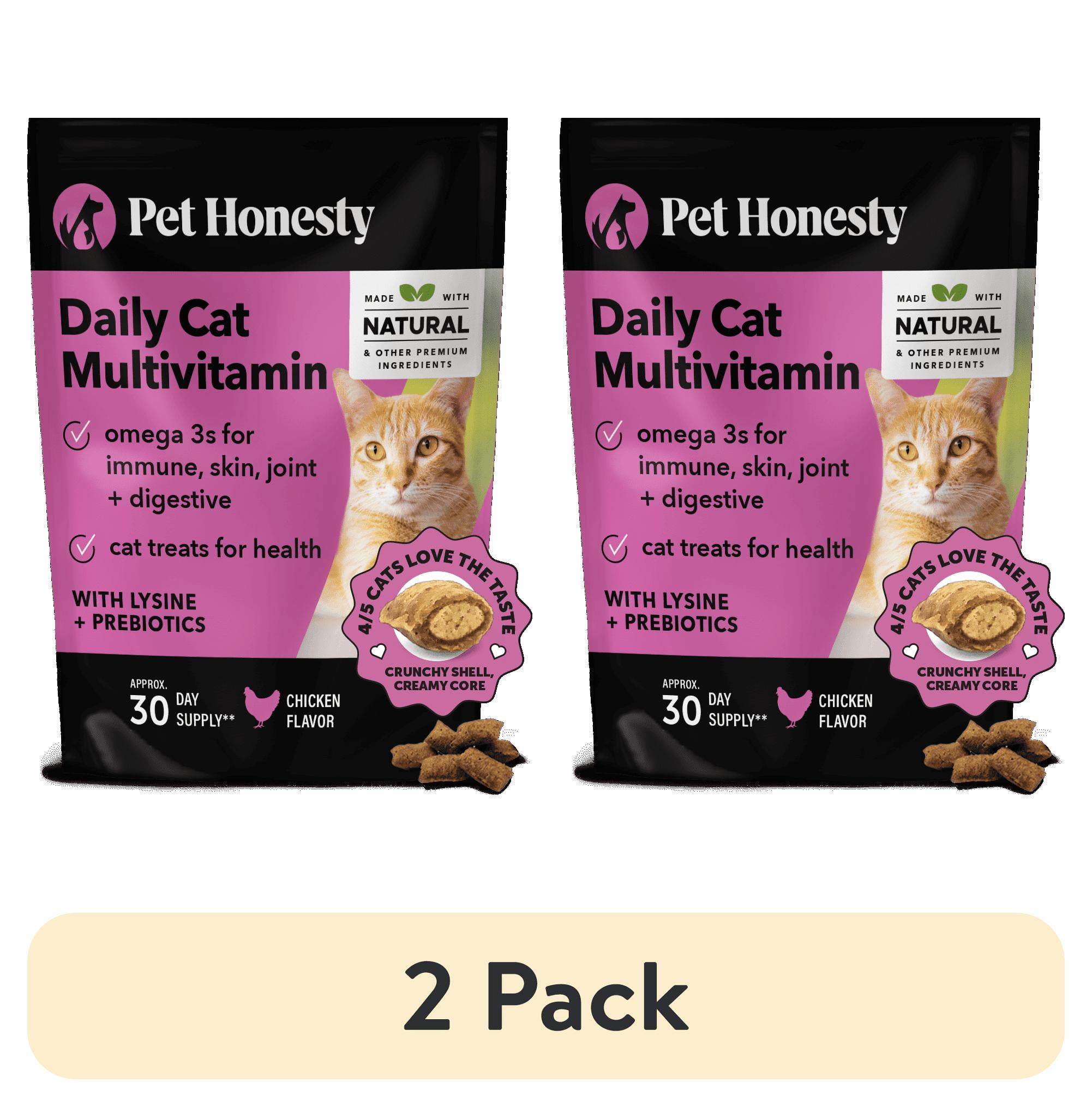(2 pack) Dual Texture Multivitamin for Cats (Chicken Flavor)