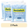 thumbnail image 1 of (2 pack) PetSafe ScoopFree Premium Crystal Cat Litter, Fresh Scent, Silica Crystals, 4.3 lb, 2-Pack, Blue, 1 of 8