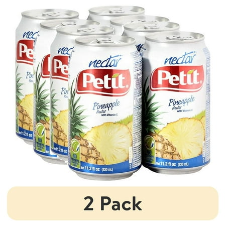 (2 pack) Petit Pineapple Nectar 11.2 fl oz, 4 Ct., Nectar Juice