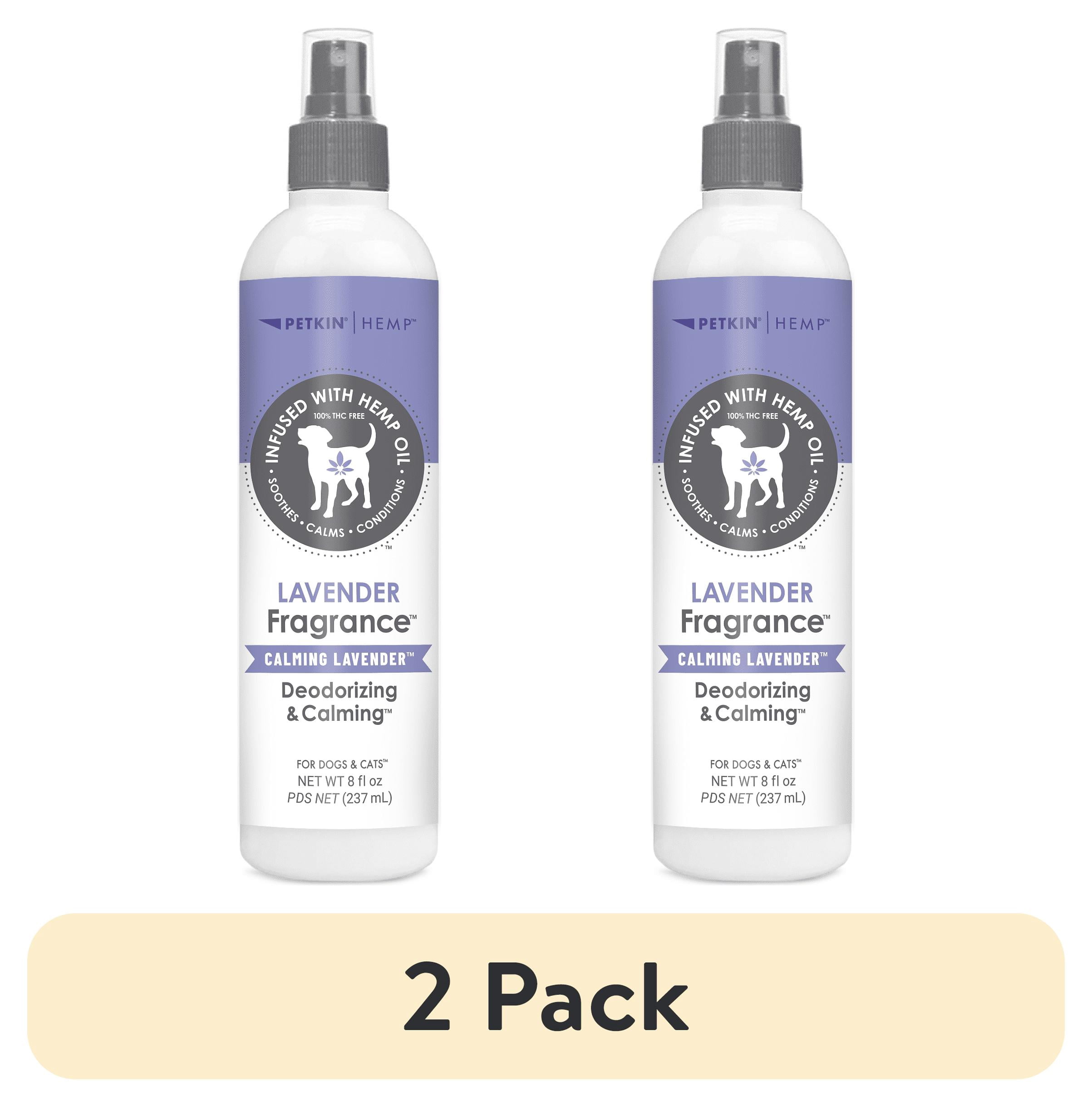 (2 pack) Petkin Lavender Fragrance with Hemp Oil for Dogs and Cats - 8 fl oz