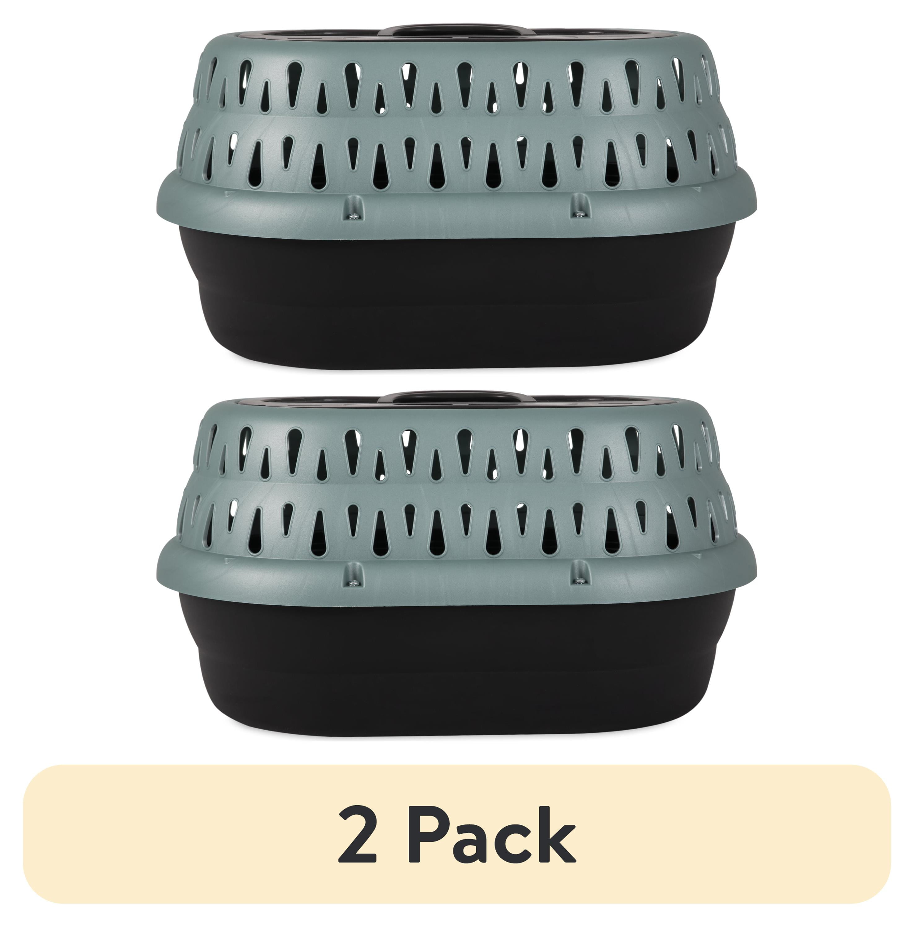 2 pack) Petmate Top Load Pet Carrier Cat Kennel, 19