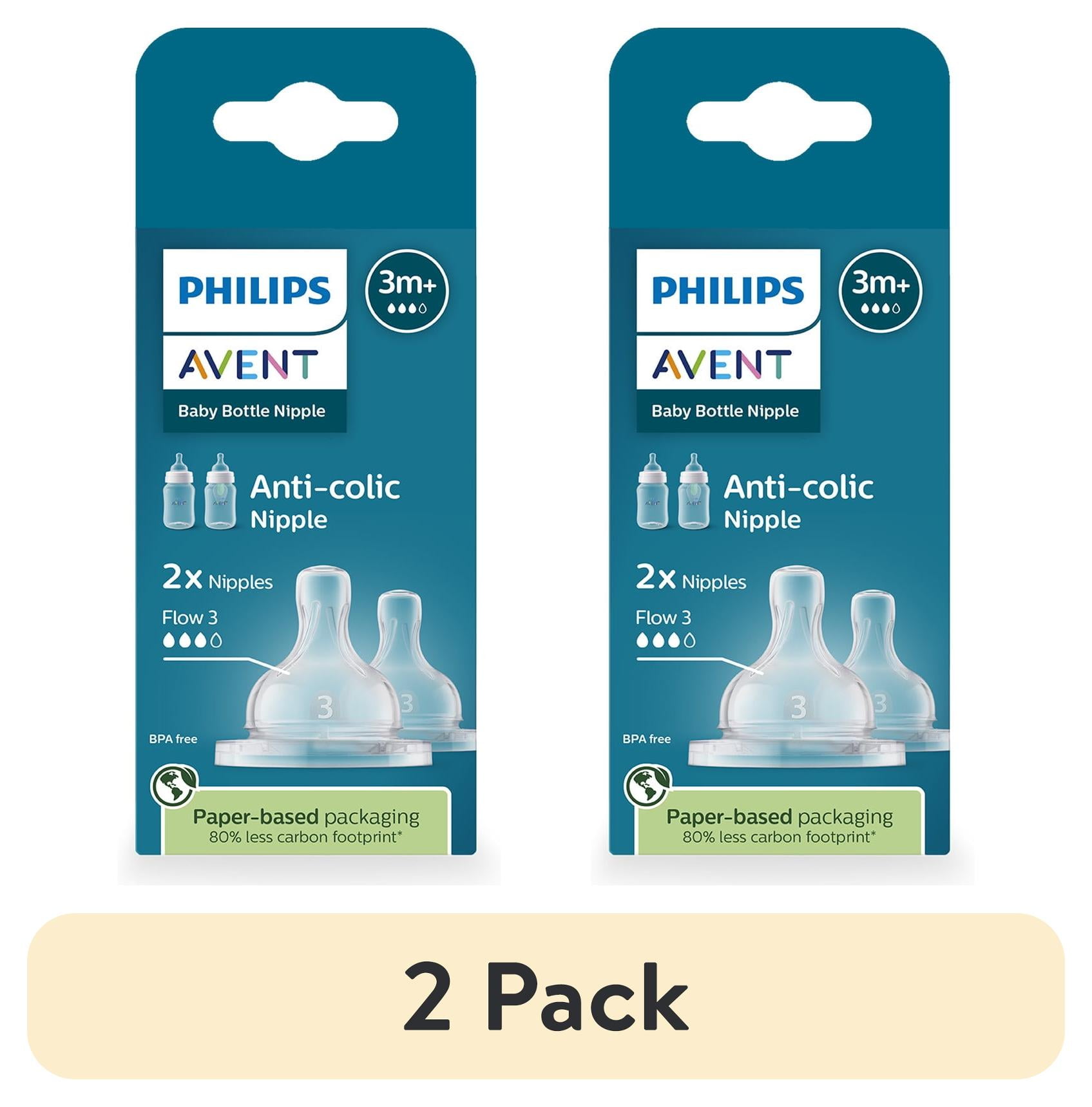 アルトゥール・アントゥネス・ブラ 2 pack) Philips Avent Anti-colic Nipples - Flow 3, 2-Pack, SCY763