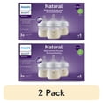 thumbnail interactive-video image 1 of (2 pack) Philips Avent Natural Baby Bottle with Natural Response Nipple (Slow Flow, Flow 2), 4oz, 3-Pack, SCY900/93, 1 of 18