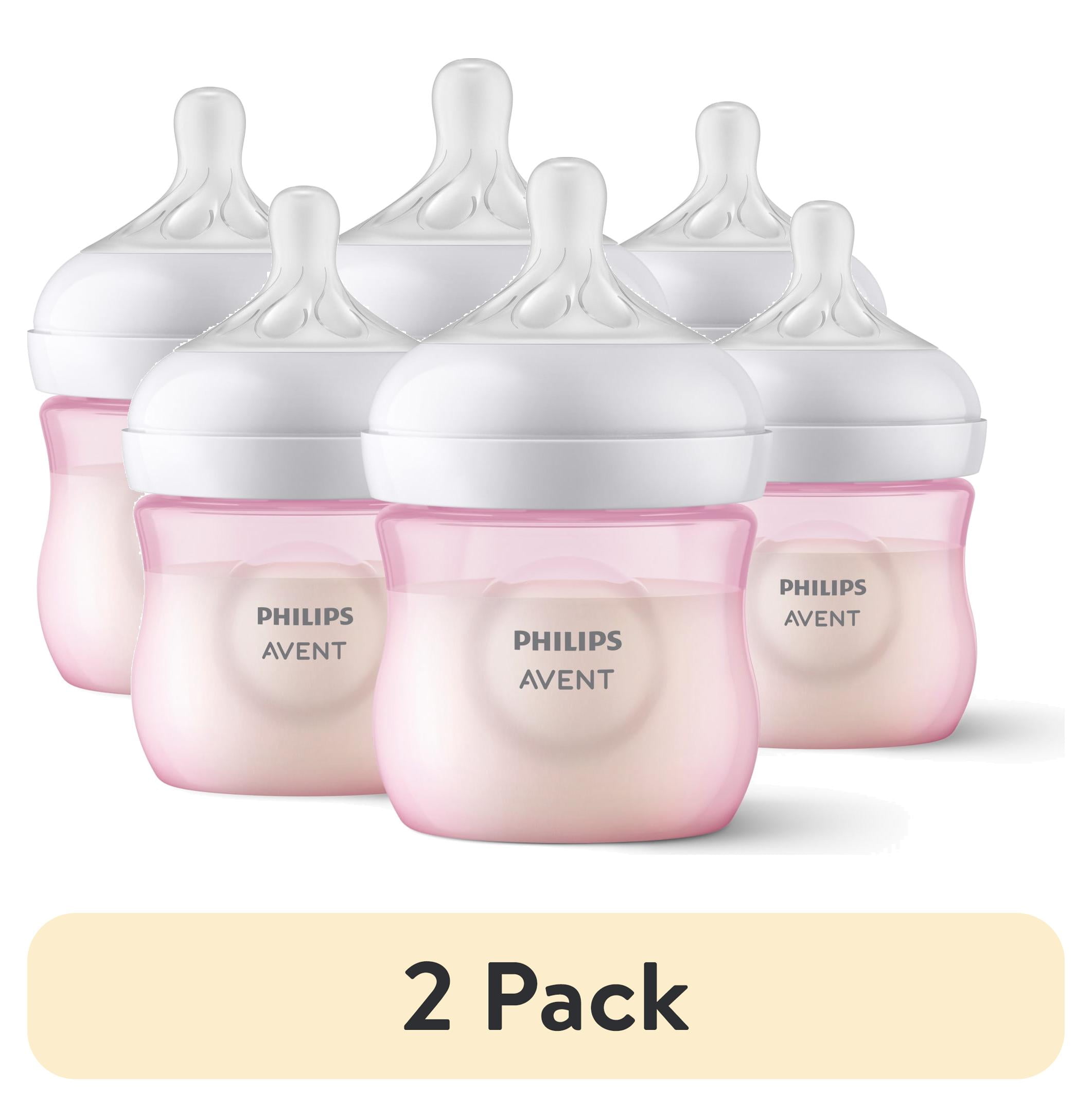 24 Pieces Nuby Printed Infant 6oz Bottle With Slow Flow Silicone Nipple