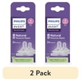 thumbnail interactive-video image 1 of (2 pack) Philips Avent Natural Response Nipples, Fast Flow (Flow 4), 2-Pack, SCY964/02, 1 of 15