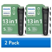 2 pack Philips Norelco All-In-One 3000 Series 13 In 1 Trimmer, Beard Styler & MenS Hair Clipper, 9 Length Settings & Self-Sharpening Skin-Friendly Blades, MG3919/50