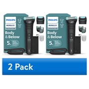 2 pack Philips Norelco Body Groomer 7000 Series, Trimmer For Man, 100% Showerproof, BG7470/50
