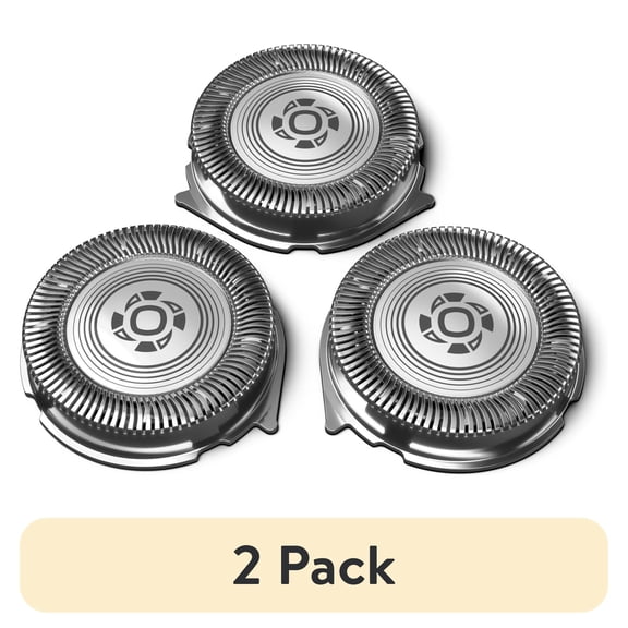 (2 pack) Philips Norelco Shaving Heads For Shaver Series 3000, 2000, 1000 and Click & Style, SH30/52