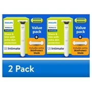 2 pack 2 pack Philips Norelco Oneblade Intimate Pubic Groomer
