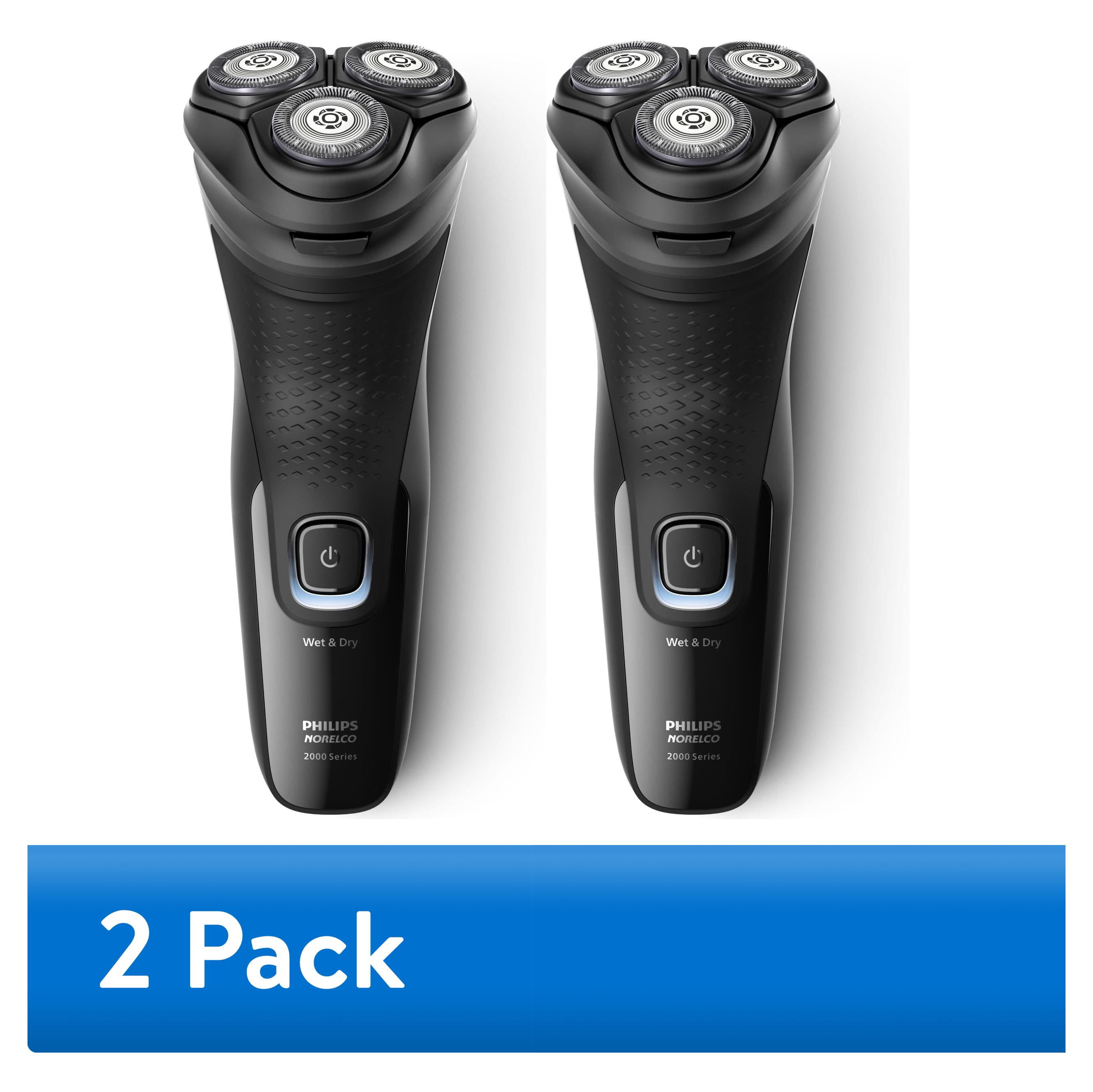 (2 pack) Philips Norelco Shaver 2400, Cordless Electric Shaver with Pop-Up Trimmer