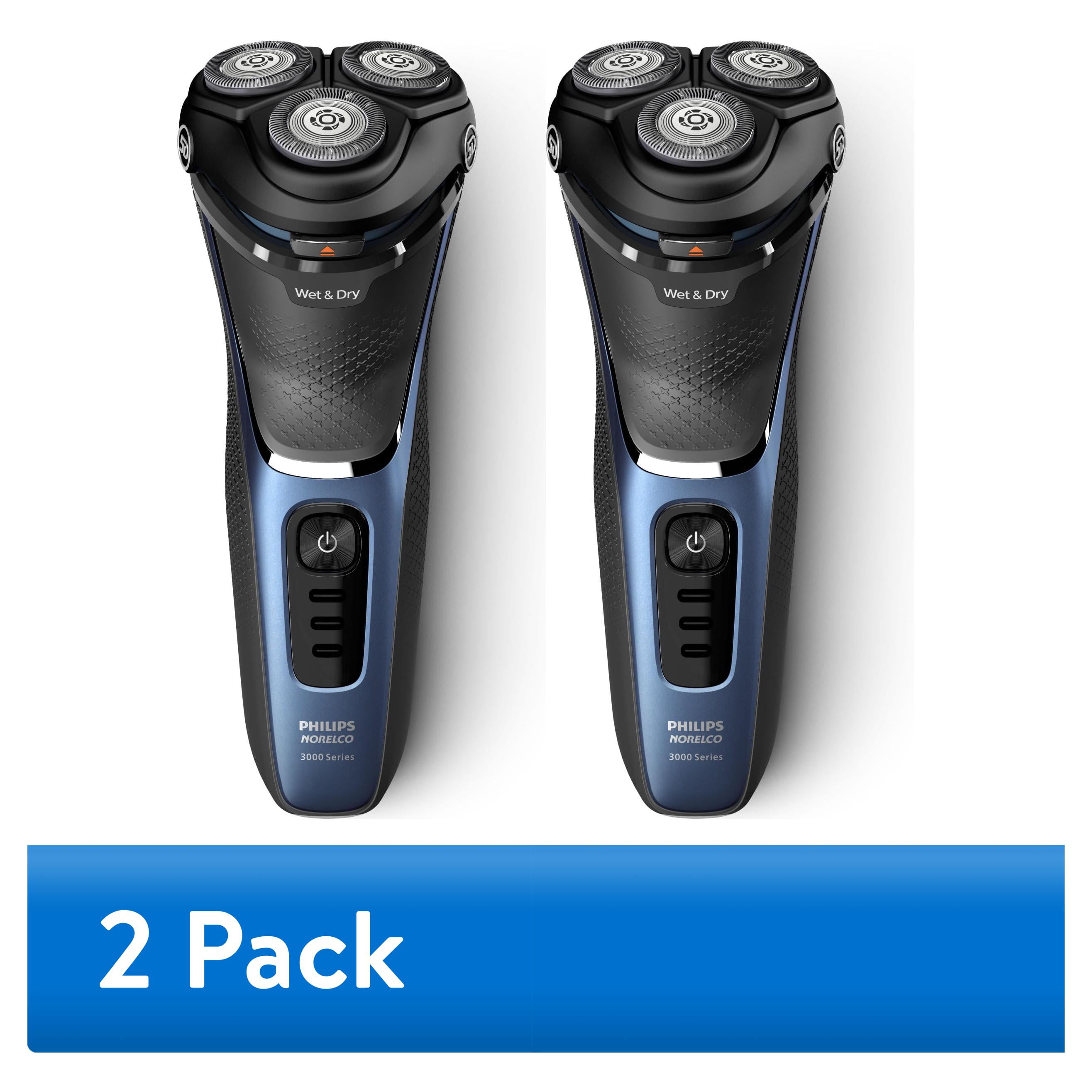 (2 pack) Philips Norelco Shaver 3600, Rechargeable Wet & Dry Electric Shaver with Pop-Up Trimmer and Storage Pouch