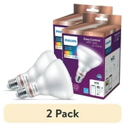 2 pack Philips Smart LED 65-Watt BR30 Floodlight Light Bulb, Color & Tunable White, Dimmable, E26 1-Pack