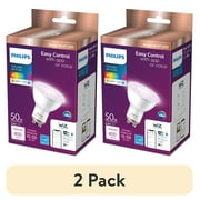 2 pack Philips Smart Wi-Fi Connected LED 50-Watt GU10 Light Bulb, Color, Dimmable 1-Pack