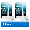 thumbnail image 1 of (2 pack) Philips Sonicare 6400 Series Electric Toothbrush - Next-Generation Sonicare Technology, Pressure Sensor, 9 Brushing Settings, Smartimer, Brushpacer, Replacement Reminder, 21-Day Runtime, HX7410/04, 1 of 15