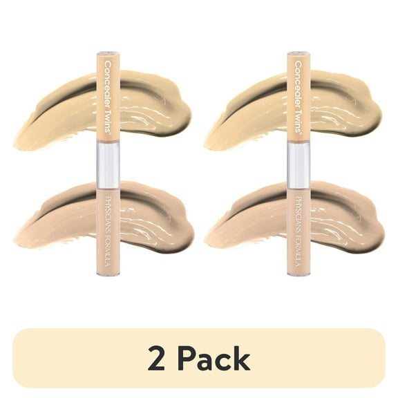 (2 pack) Physicians Formula Concealer Twins Cream Concealer, Yellow/Light