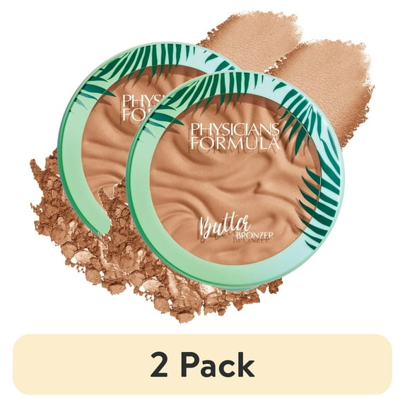 (2 pack) Physicians Formula Murumuru Butter Bronzer, Sunkissed Bronzer Makeup, 0.38 oz