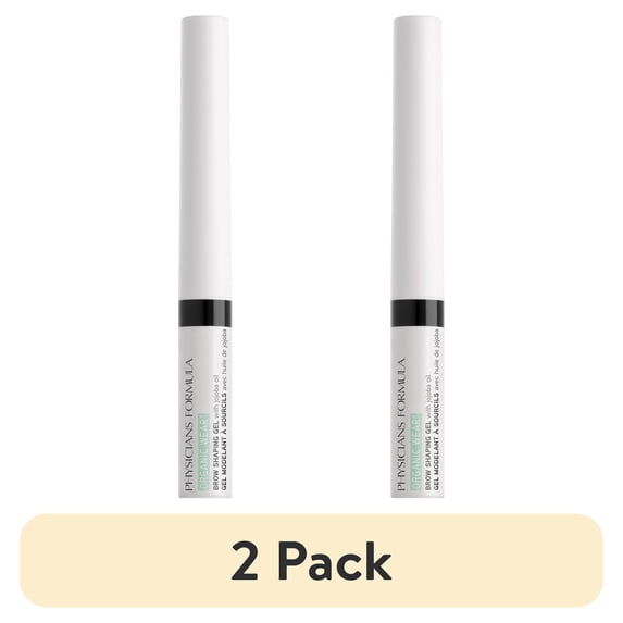 (2 pack) Physicians Formula Organic Wear Brow Shaping Gel, Soft Black