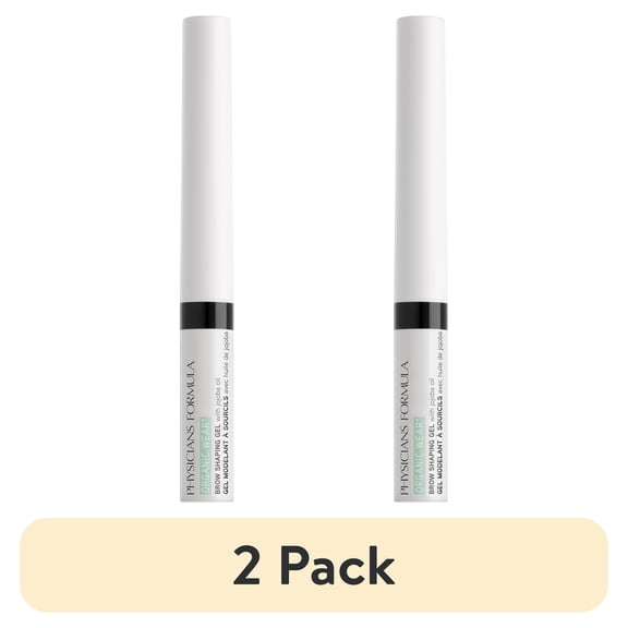 (2 pack) Physicians Formula Organic Wear Brow Shaping Gel, Soft Black
