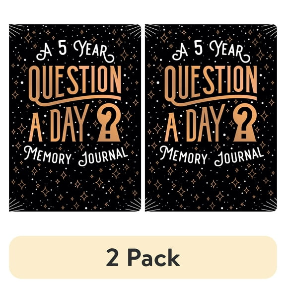 (2 pack) Piccadilly Question a Day Guided Journal, 6 x 8.5", Paper