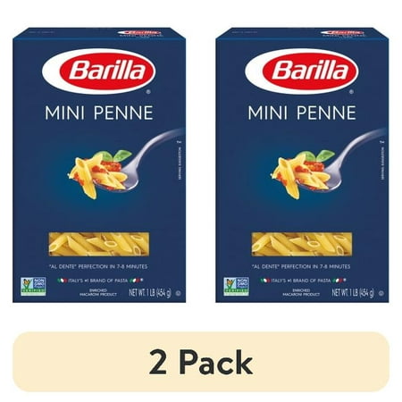 (2 pack) Piccolini: Mini Penne Pasta, 1 Lb