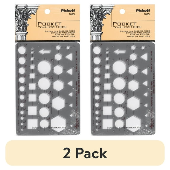 (2 pack) Pickett Pocket Inking Template
