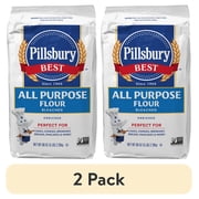 (2 pack) Pillsbury Best Bleached All Purpose Flour, 5 lb Bag