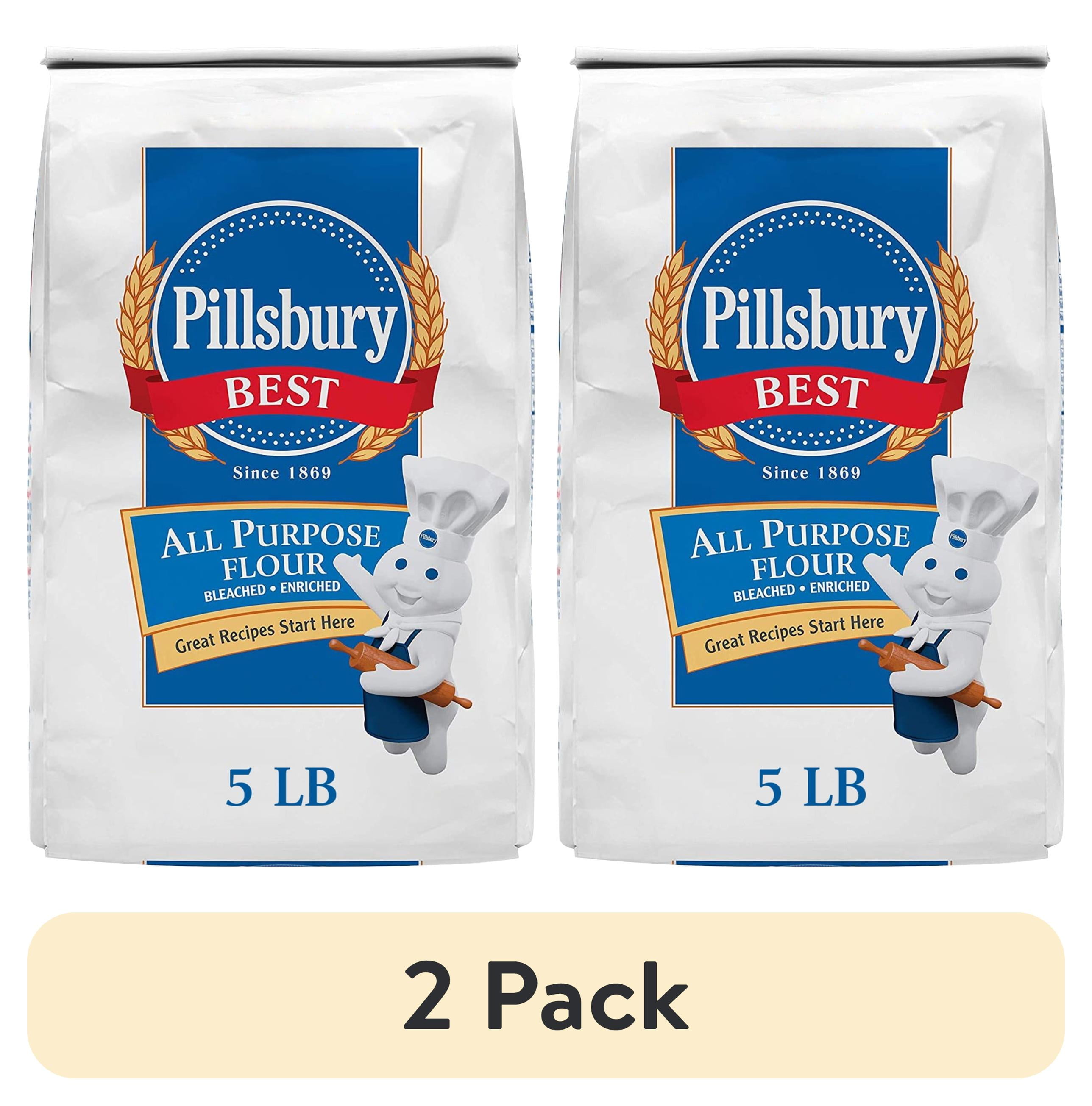 (2 pack) Pillsbury Best All Purpose Flour, 5 Lb Bag