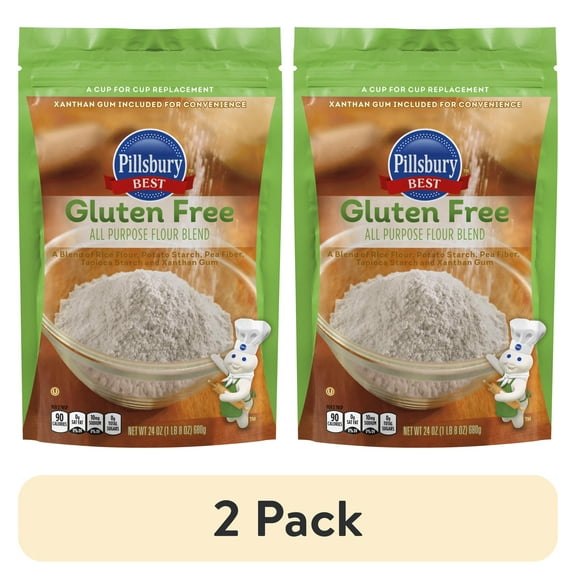 (2 pack) Pillsbury Best Gluten Free All Purpose Flour Blend, 24 oz Bag