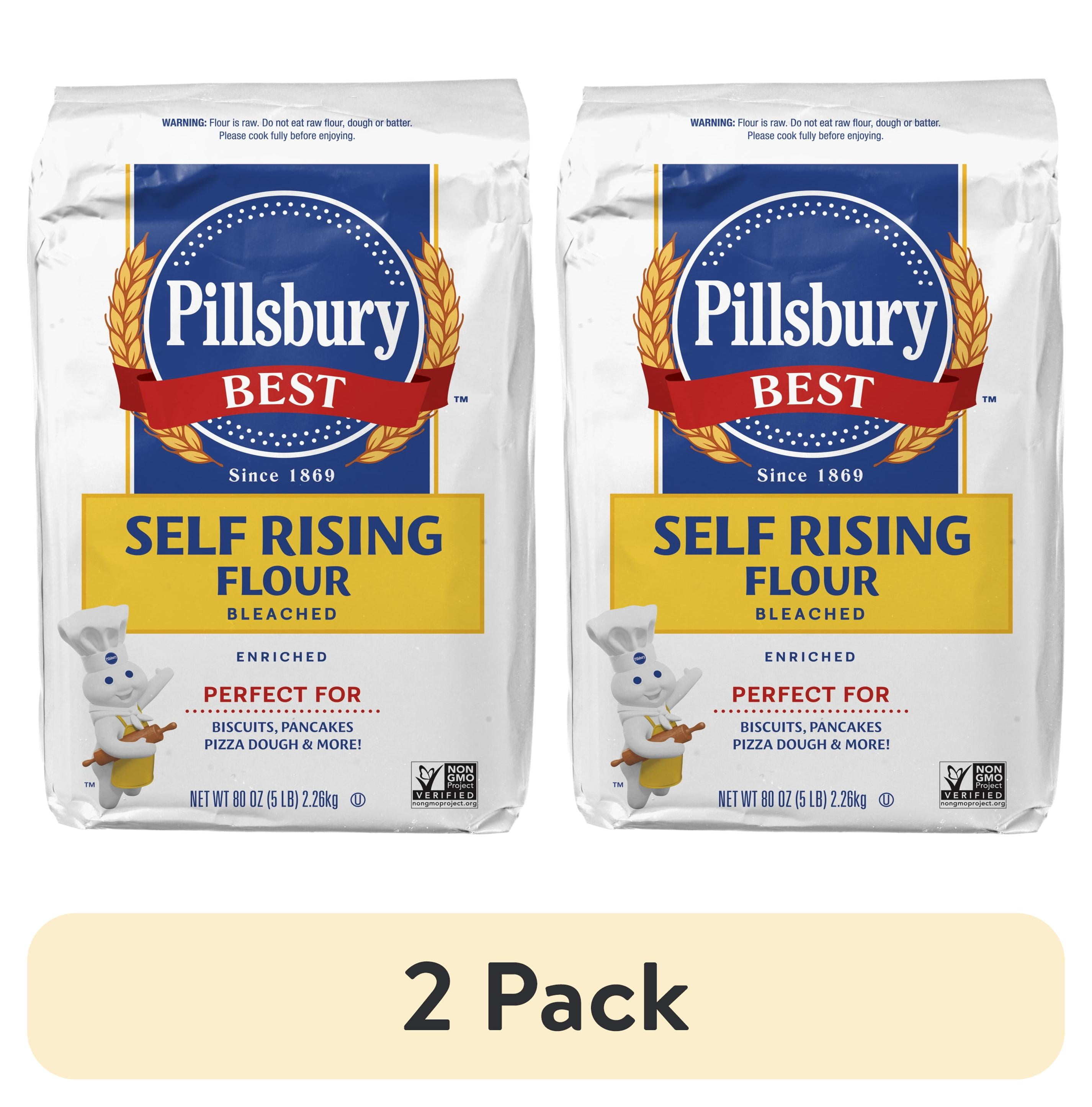 (2 pack) Pillsbury Best Self Rising Flour, 5 Lb Bag