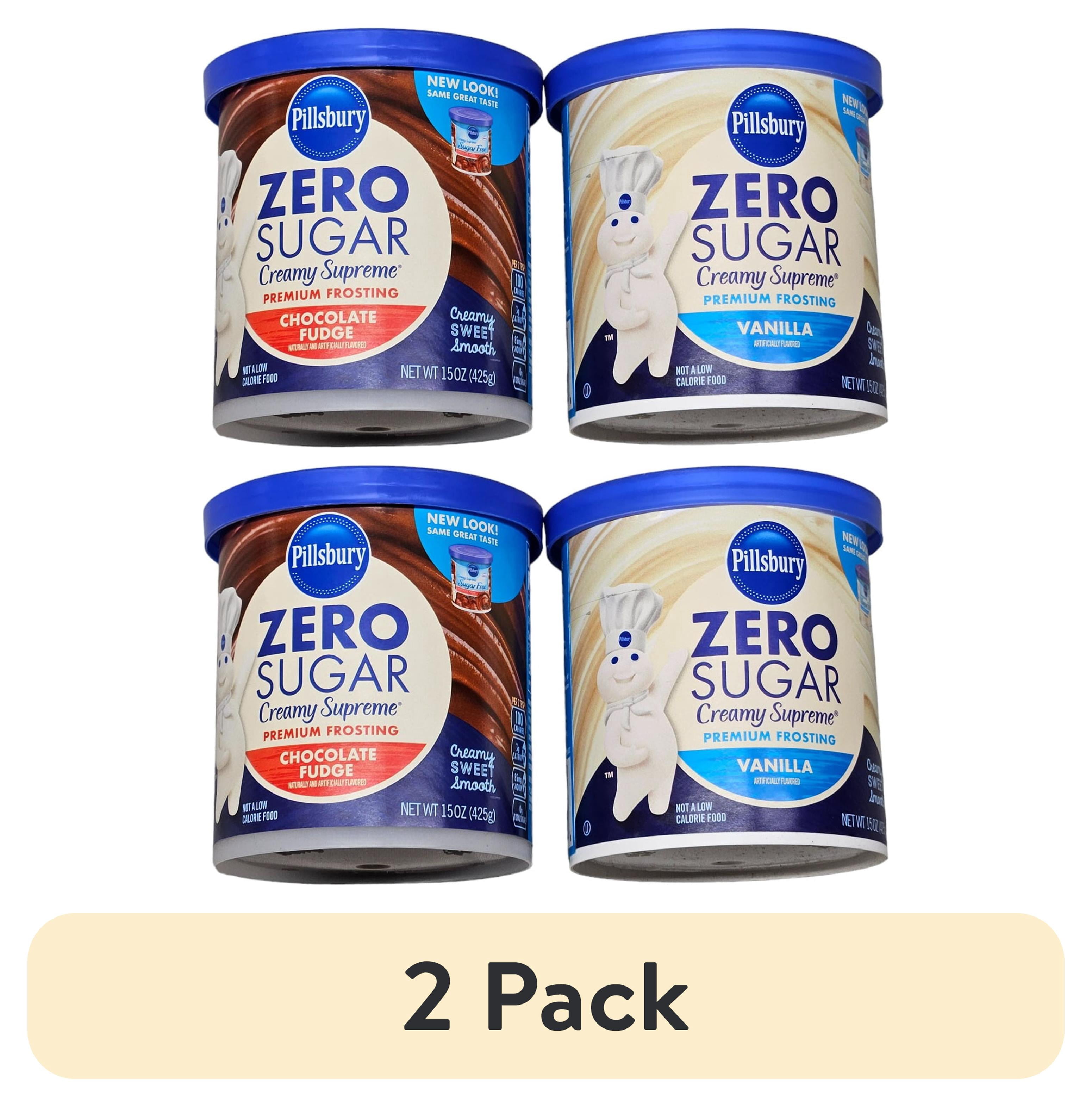 2 pack) Pillsbury Creamy Supreme Sugar Free Chocolate Fudge and