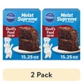 thumbnail image 1 of (2 pack) Pillsbury Moist Supreme Devil's Food Cake Mix, 15.25 oz Box, 1 of 16