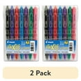 thumbnail image 1 of (2 pack) Pilot FriXion Clicker Erasable Gel Ink Pens, Fine Point (0.7mm), Assorted Ink, 7 Count, 1 of 10