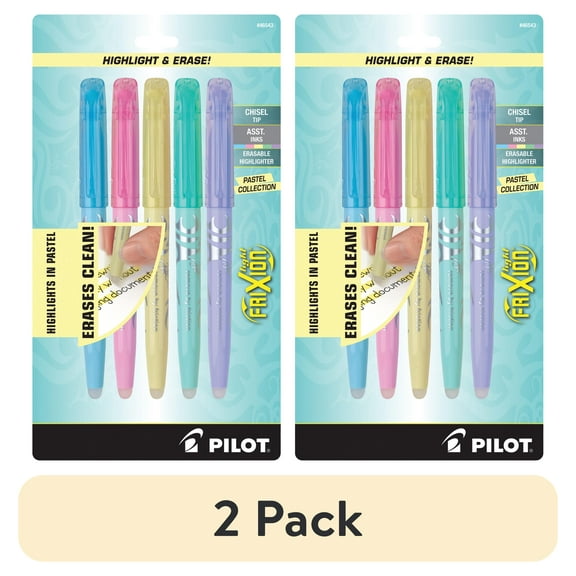 Pilot FriXion Light Erasable Highlighters, 5-Colors