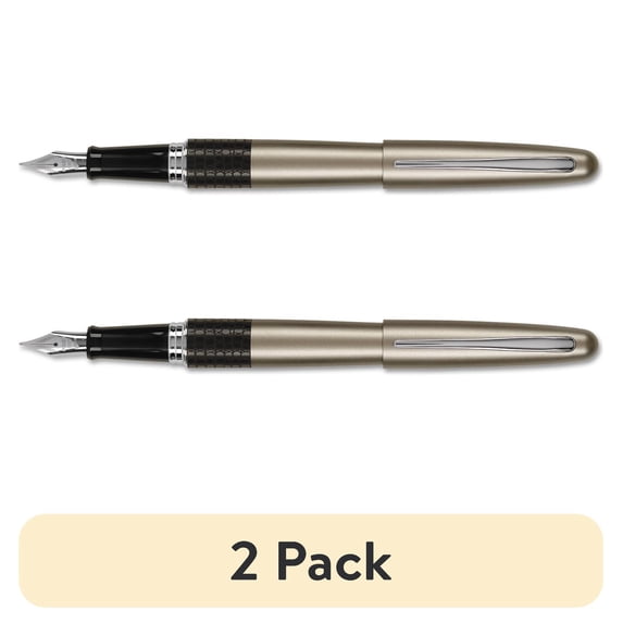(2 pack) Pilot Mr Animal Collection Fountain Pen Gift Box, 1mm, Black , Lizard Barrel
