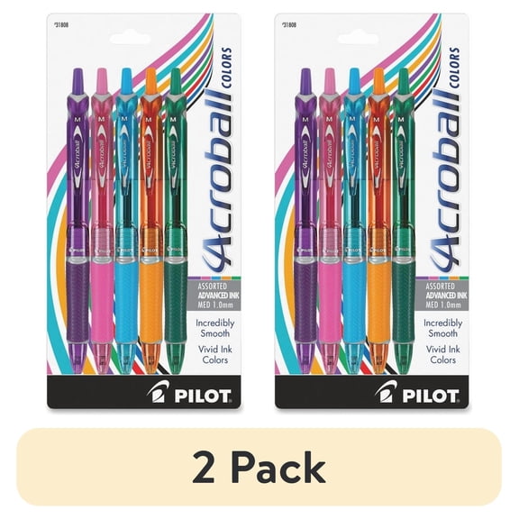 Pilot, PIL31808, Acroball Colors Pens, 5 / Pack