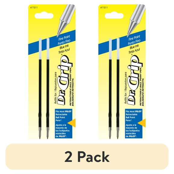 Pilot, PIL77211, Dr. Grip Retractable Pen Refills, 2 / Pack