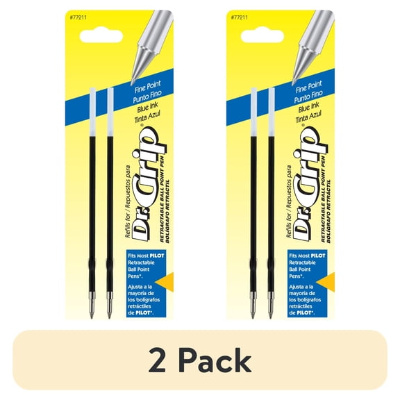 (2 pack) Pilot, PIL77211, Dr. Grip Retractable Pen Refills, 2 / Pack