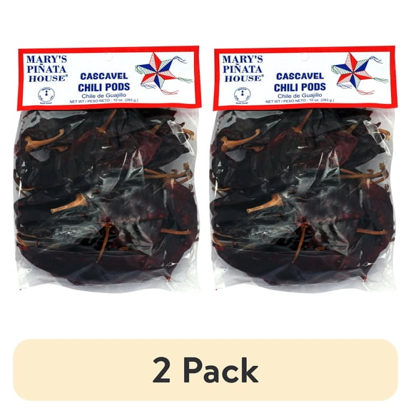 (2 pack) Pinata Brand Cascabel Chili Peppers, 10oz Bag
