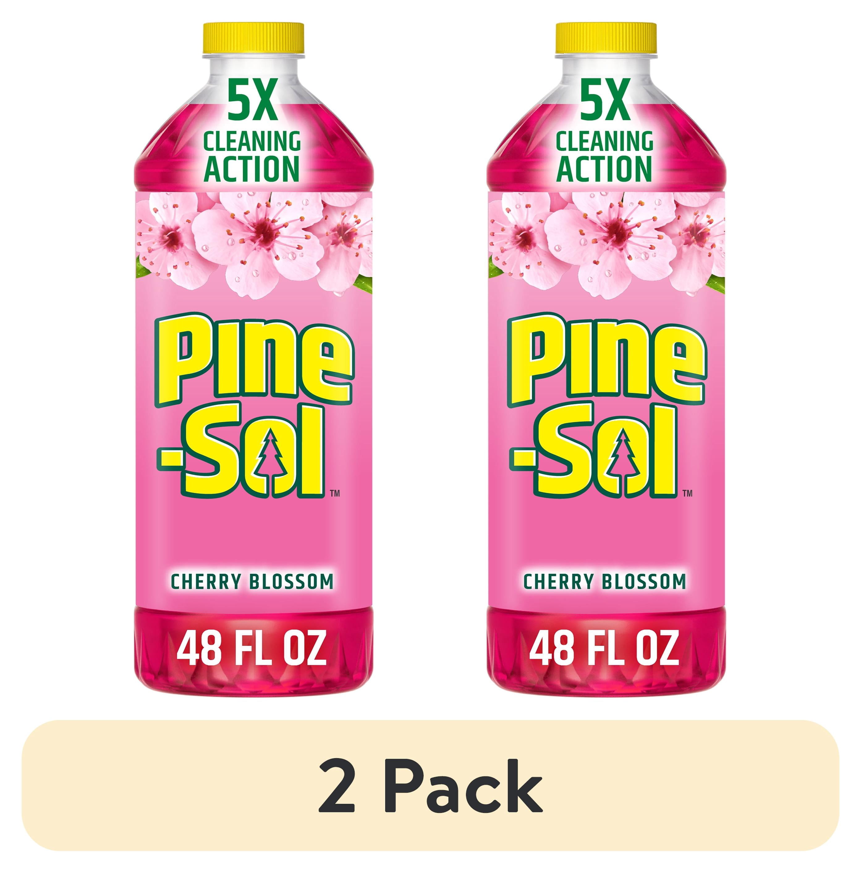 (2 pack) Pine-Sol Multi-Surface All Purpose Cleaner, Cherry Blossom, 48 fl oz