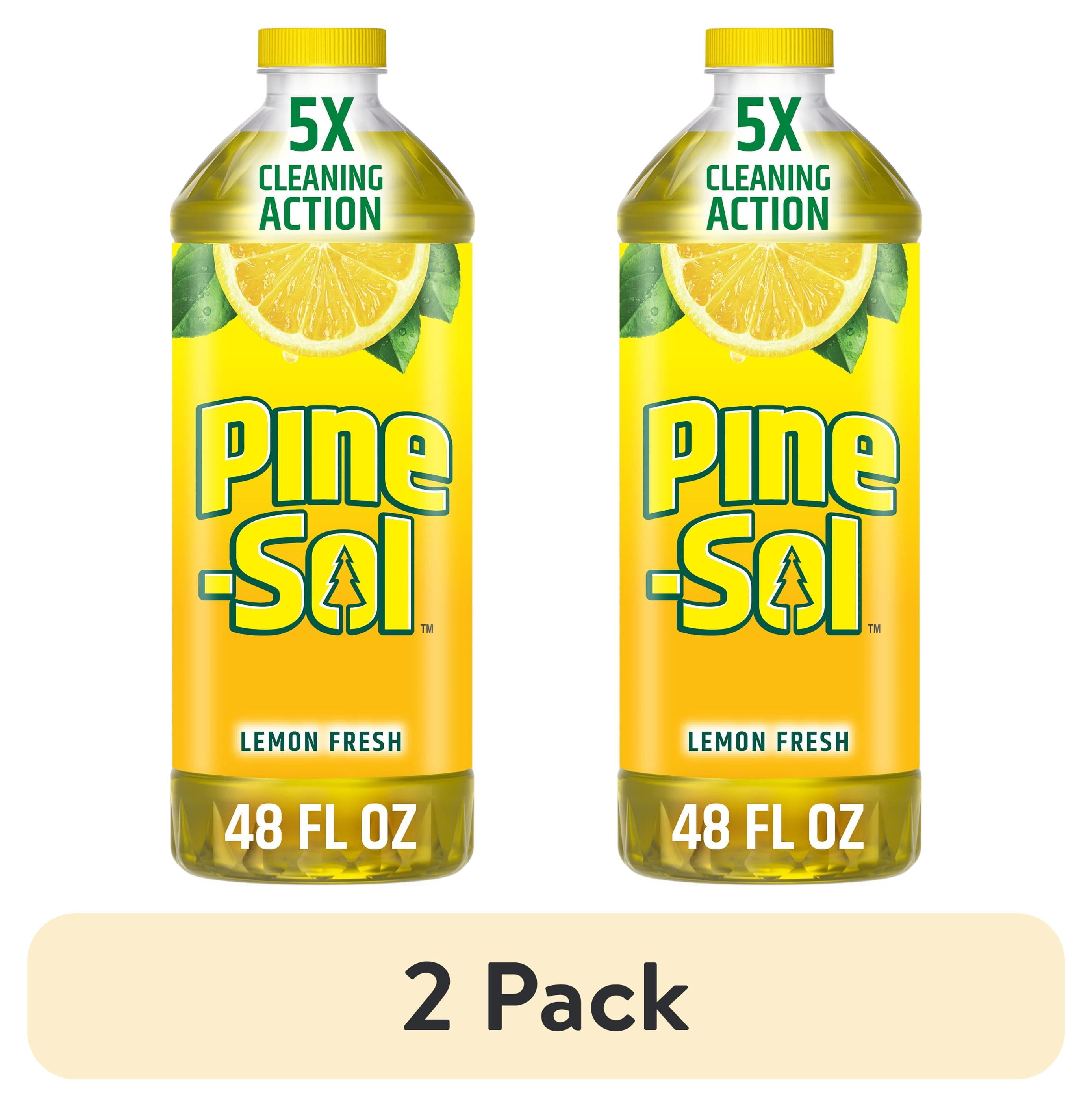 (2 pack) Pine-Sol Multi-Surface Cleaner, Lemon Fresh, 48 Fluid Ounces